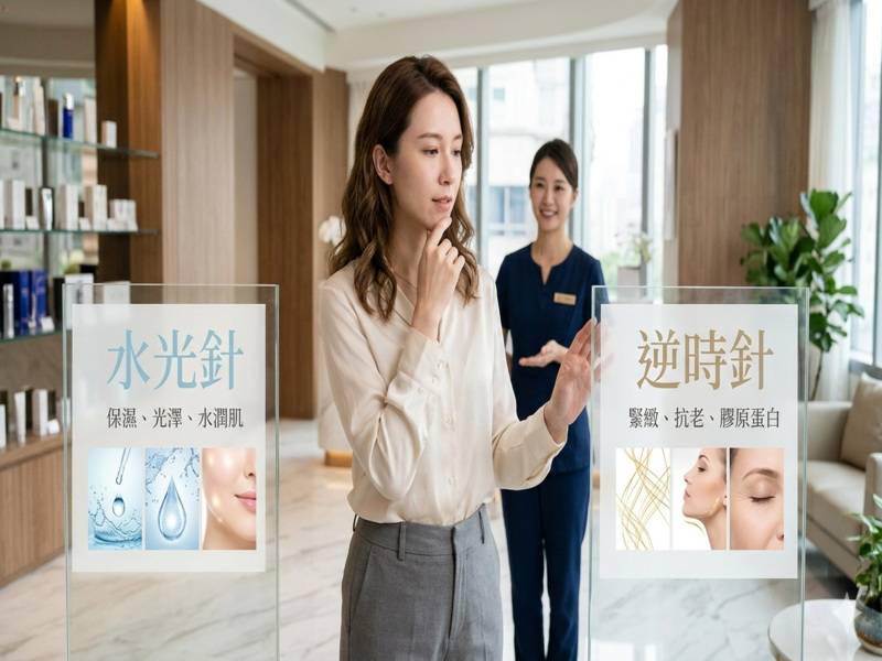 想讓皮膚又緊又亮？市面熱門「水光針」與「逆時針」原理、優劣勢全解析！找到適合妳的定格年輕方案
